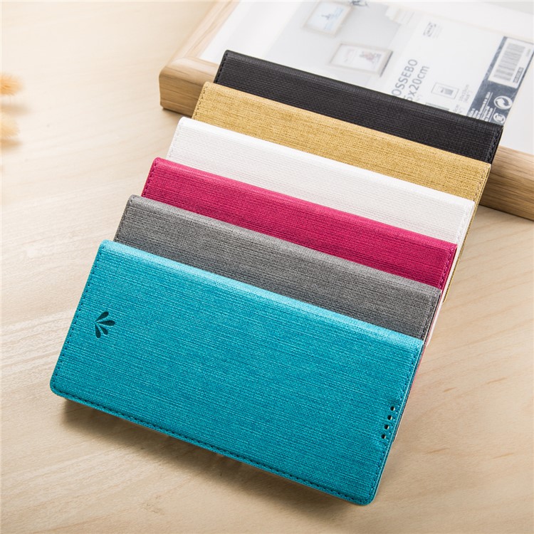 VILI DMX Style Side Flip Leather Stand Card Slot Case for Sony Xperia XA Ultra - Black-2