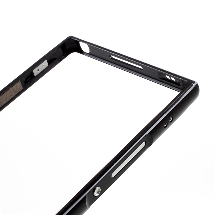 Screw Lock Plated Aluminium Alloy Metal Bumper Case for Sony Xperia XA1 Ultra - Black-4