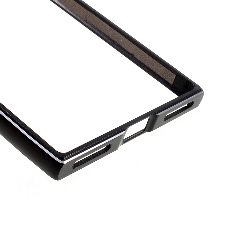 Screw Lock Plated Aluminium Alloy Metal Bumper Case for Sony Xperia XA1 Ultra - Black-5