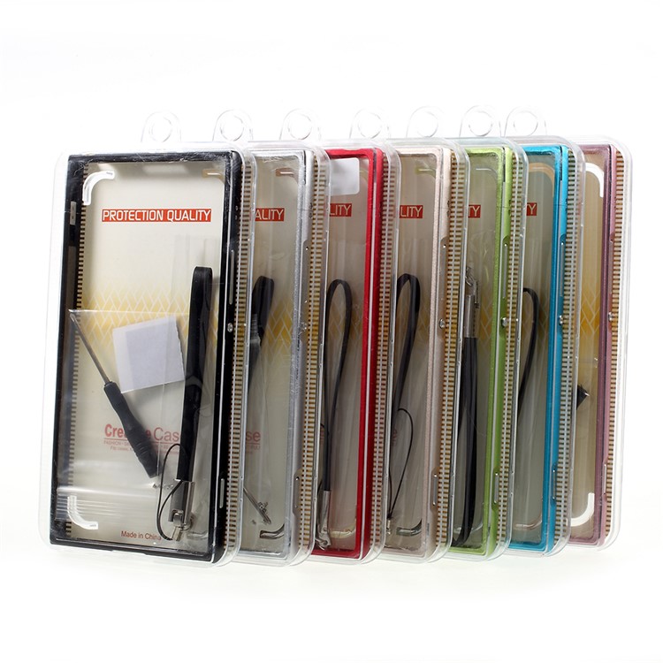 Screw Lock Plated Aluminium Alloy Metal Bumper Case for Sony Xperia XA1 Ultra - Black-9