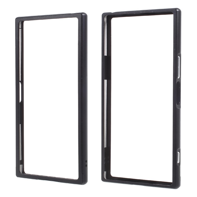 Slide-on Metal Bumper Frame for Sony Xperia XZ Premium - Black-1