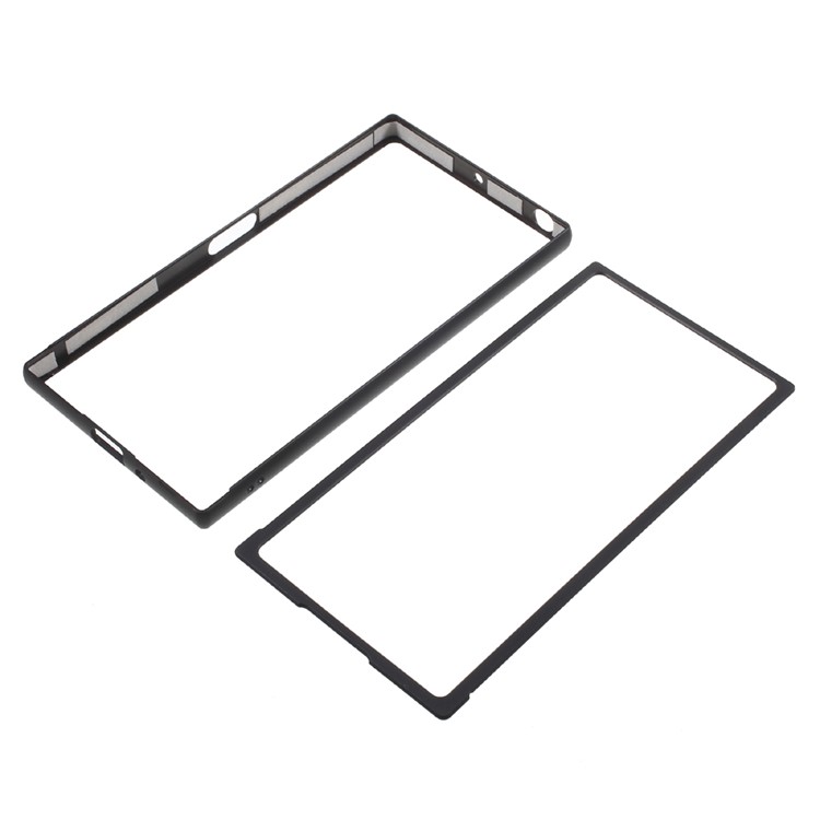 Slide-on Metal Bumper Frame for Sony Xperia XZ Premium - Black-7
