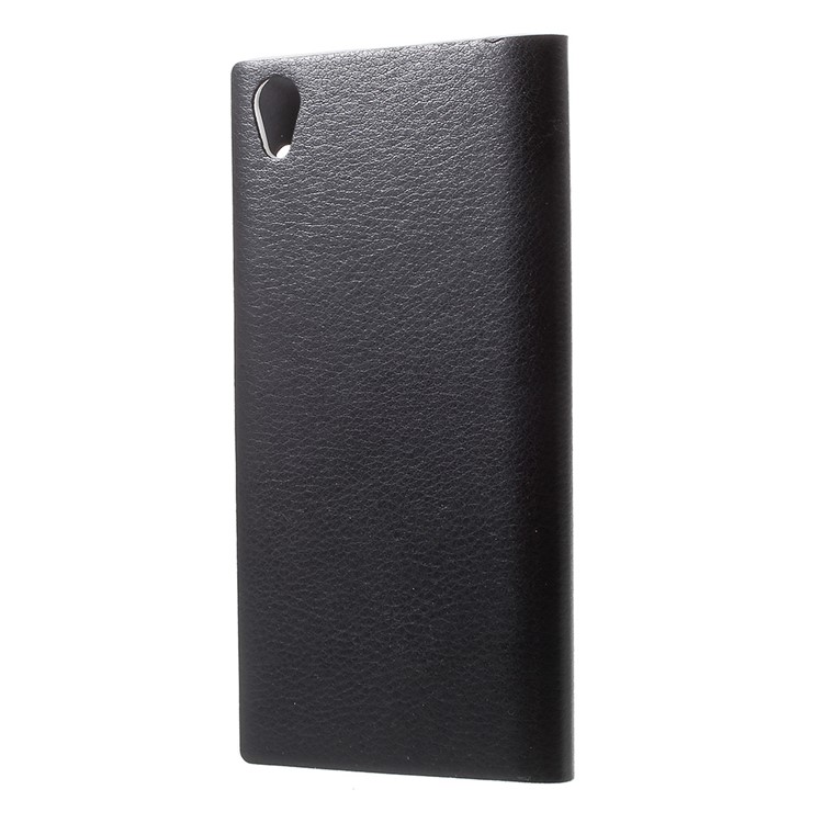 Folding Stand View Window Leather Phone Case for Sony Xperia L1 - Black-3