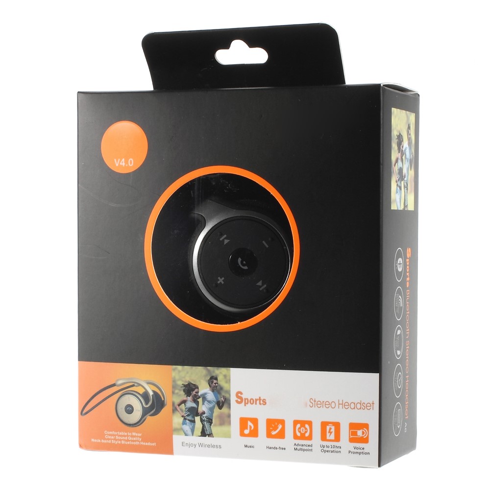 A6 Sports Bluetooth 4.0 Neckband fone de ouvido estéreo com microfone - negro-7
