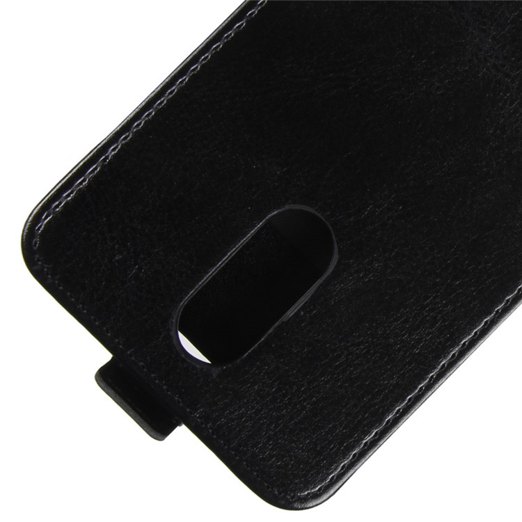 Crazy Horse Card Holder Vertical Flip Leather Cover for LG K10 (2017) EU Version - Black-2