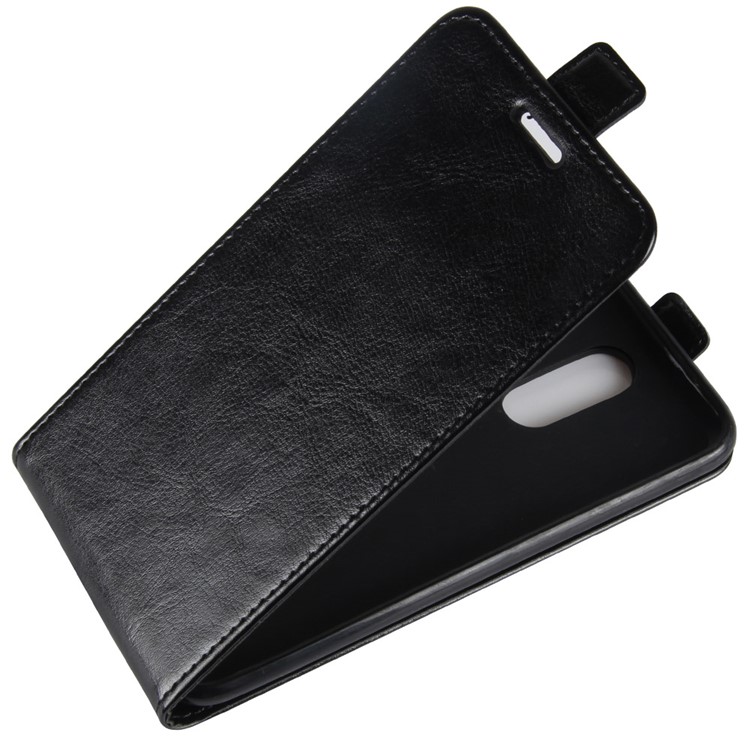 Crazy Horse Card Holder Vertical Flip Leather Cover for LG K10 (2017) EU Version - Black-3