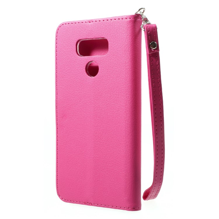 ROAR KOREA Daily In Wallet Stand Leather Phone Case for LG G6 - Rose-2