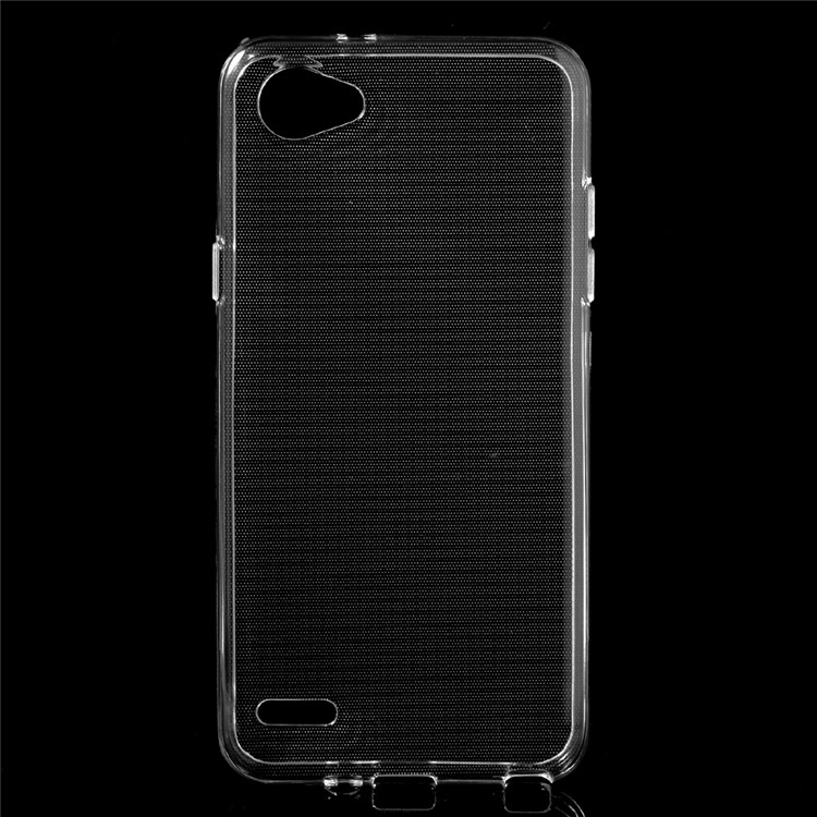 For LG Q6 / Q6 Plus Clear TPU Cellphone Cover with Non-slip Inner - Transparent-1