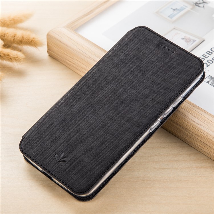 VILI DMX Leather Card Slot Stand Phone Cover for LG Q6 / Q6 Plus - Black-1