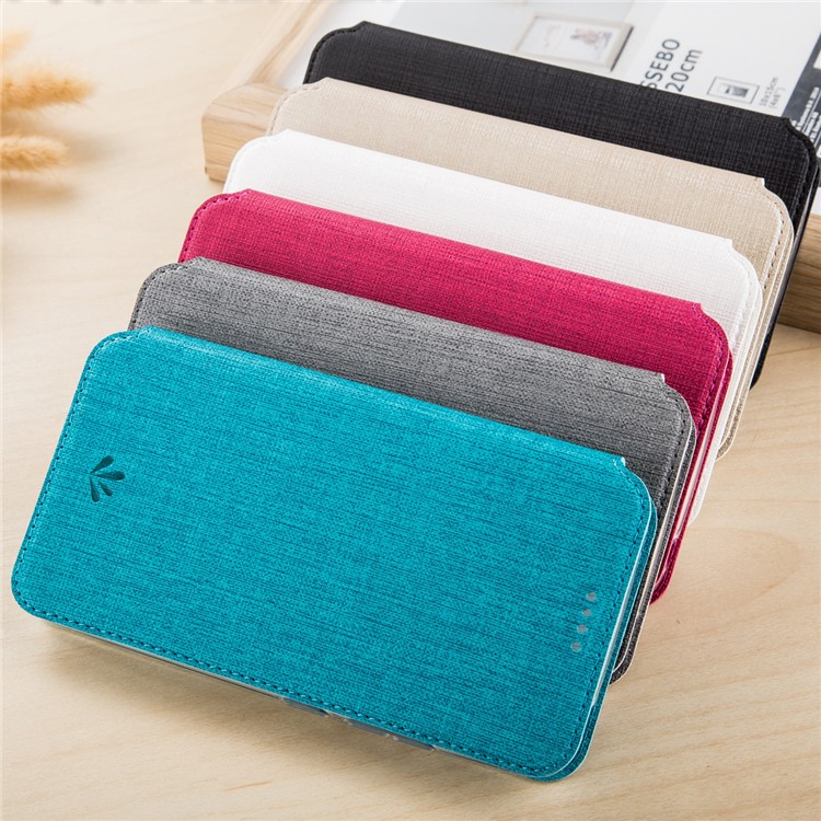 VILI DMX Leather Card Slot Stand Phone Cover for LG Q6 / Q6 Plus - Black-2