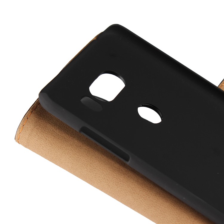 Split Leather Wallet Stand Magnetic Phone Case for LG V30 - Black-11