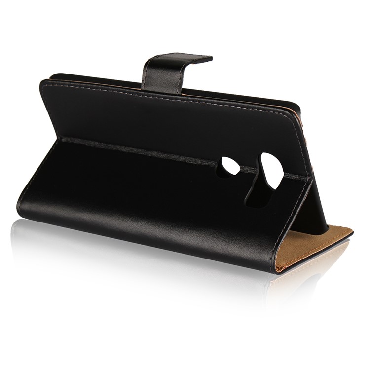 Splitter Leder -brieftasche -ständer Magnetische Telefonhülle Für LG V30 - Schwarz-5