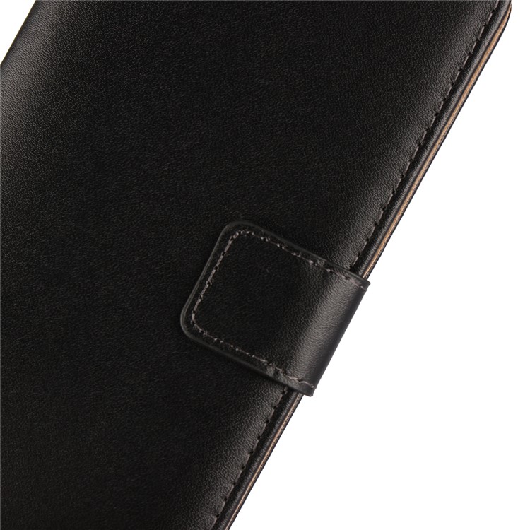 Split Leather Wallet Stand Magnetic Phone Case for LG V30 - Black-7