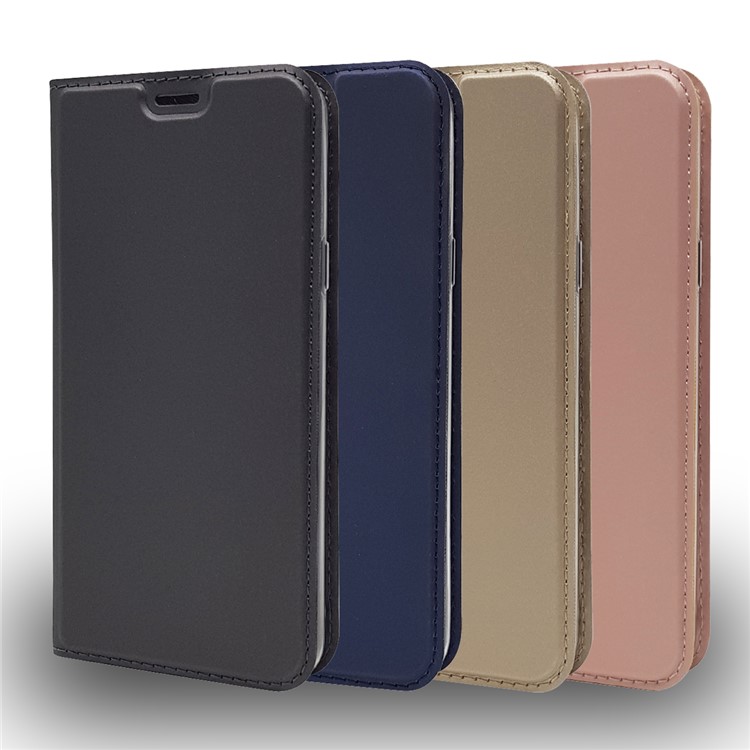 Étui En Cuir Avec Support Pour Carte Magnétique Pour LG Q6 Plus / Lg Q6 M700N (version EU) - Noir-12