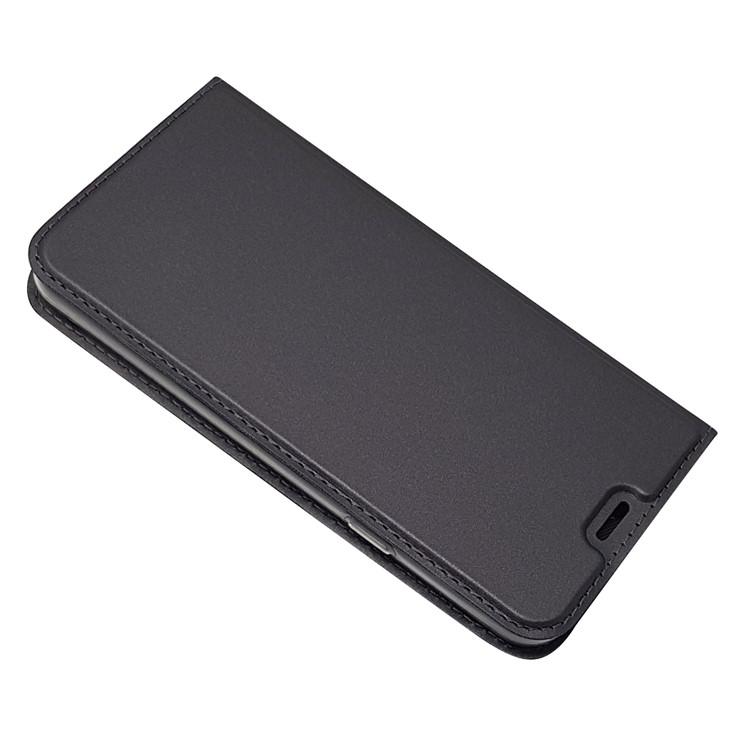 Étui En Cuir Avec Support Pour Carte Magnétique Pour LG Q6 Plus / Lg Q6 M700N (version EU) - Noir-5
