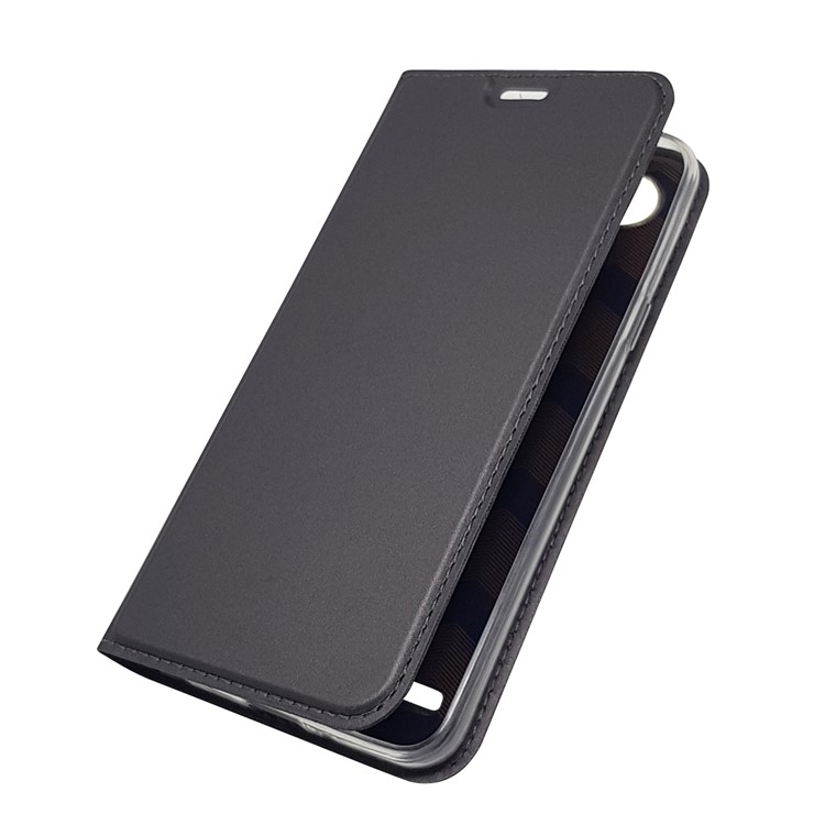 Étui En Cuir Avec Support Pour Carte Magnétique Pour LG Q6 Plus / Lg Q6 M700N (version EU) - Noir-9