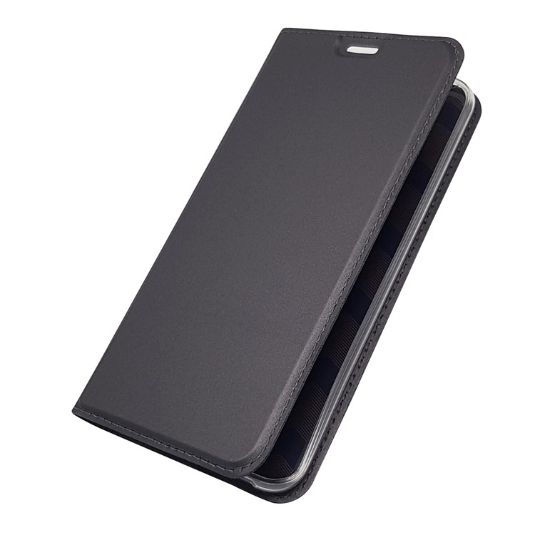 Auto-absorbed Magnetic Leather Stand Flip Case for LG V30 - Black-9