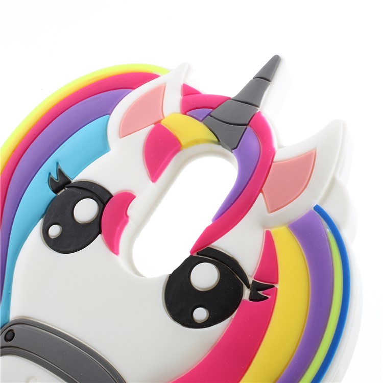 3D Unicorn Pattern Soft Silicone Phone Shell Case for LG K10 (2017)-4