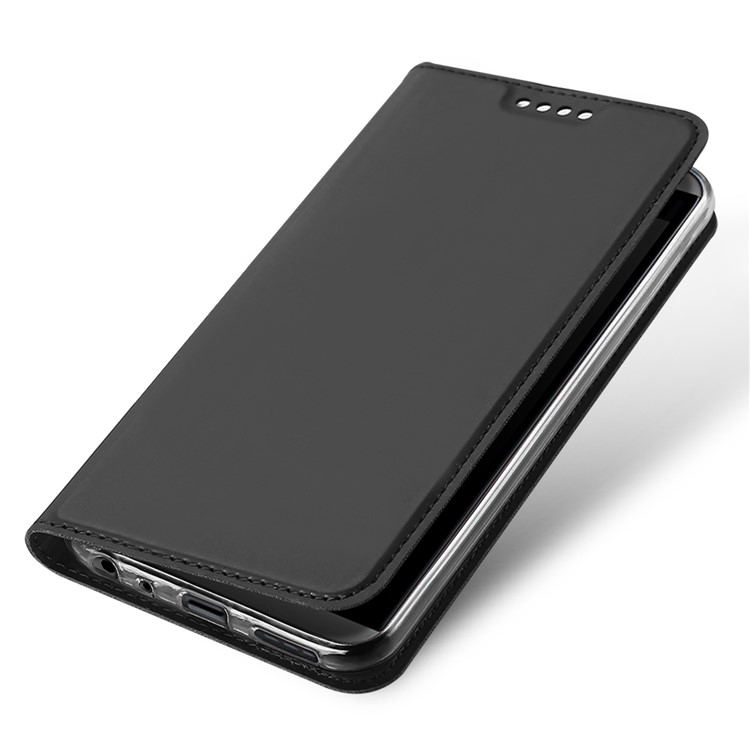 DUX DUCIS Skin Pro Series for LG Q8 Leather Flip Cover with Card Slot - Black-4