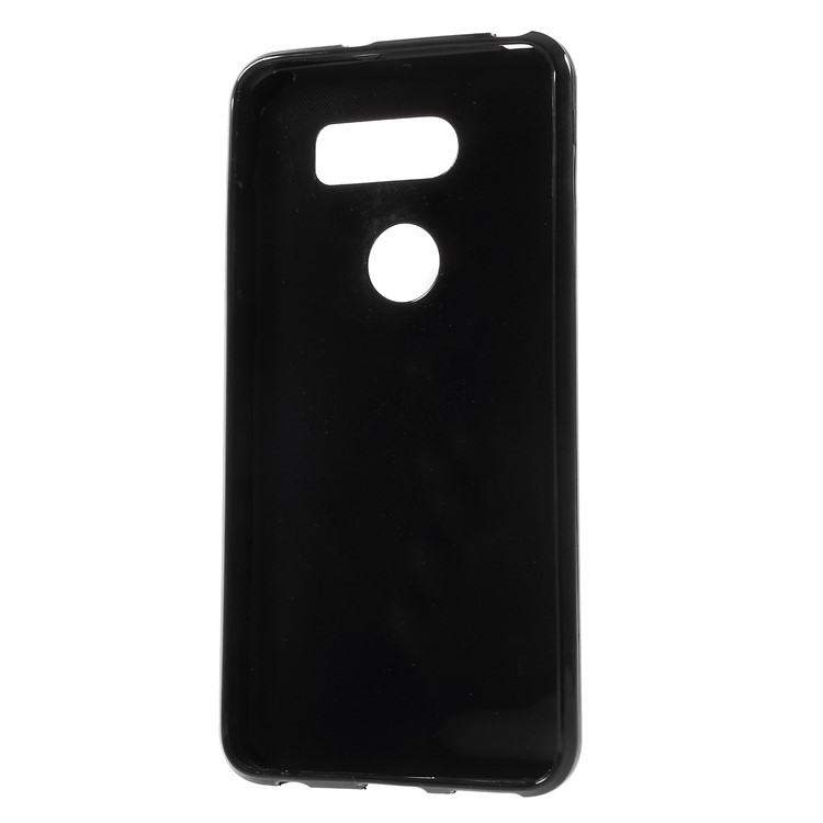 S Shape Brushed TPU Cell Phone Case for LG V30 - Black-3