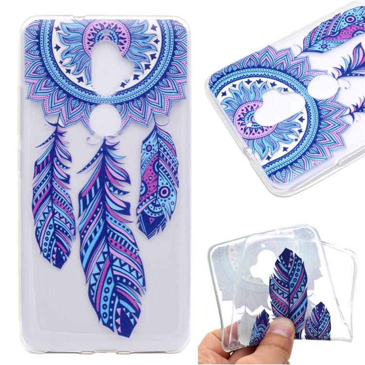 Pattern Printing Soft TPU Back Case for LG K8 Plus - Dream Catcher-1