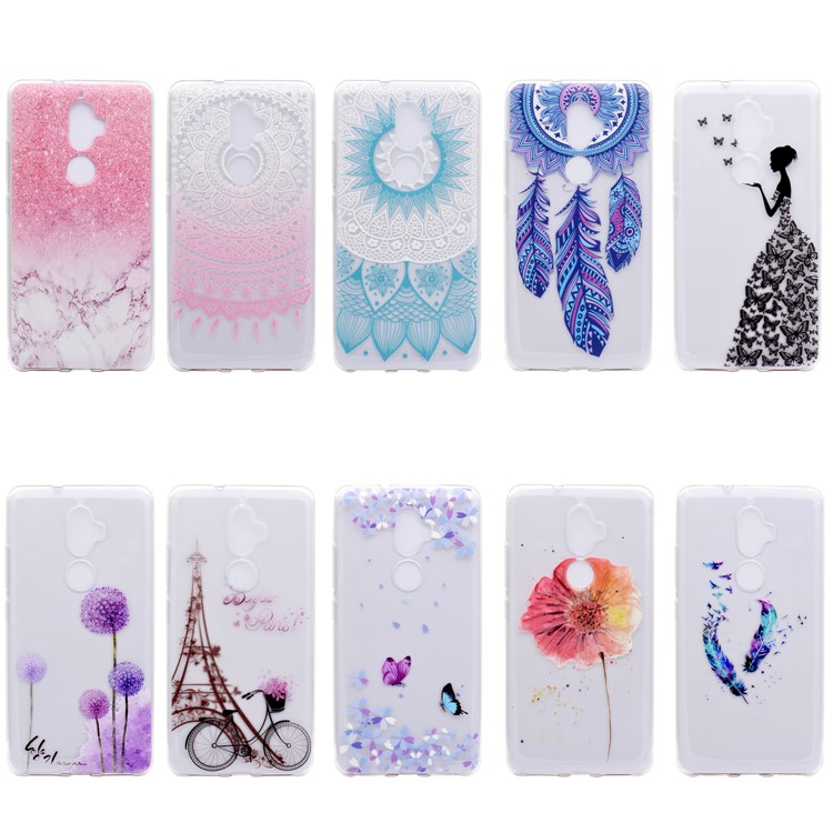 Pattern Printing Soft TPU Back Case for LG K8 Plus - Dream Catcher-6