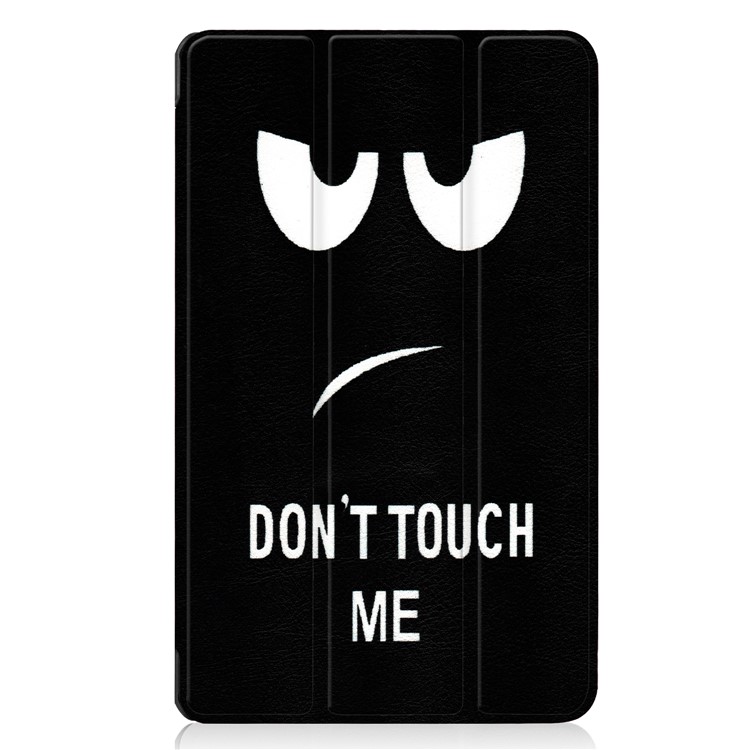 Pattern Printing Leather Tri-fold Stand Tablet Casing for LG G Pad IV 8.0 FHD - Angry Face-2