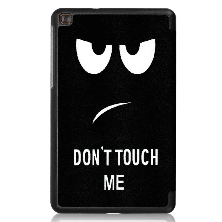 Pattern Printing Leather Tri-fold Stand Tablet Casing for LG G Pad IV 8.0 FHD - Angry Face-3