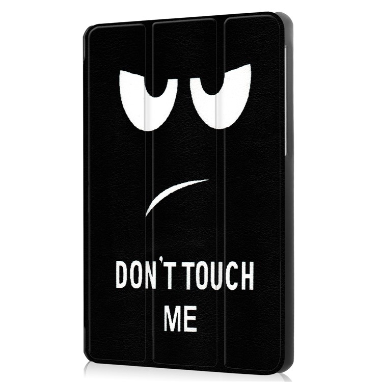 Pattern Printing Leather Tri-fold Stand Tablet Casing for LG G Pad IV 8.0 FHD - Angry Face-5