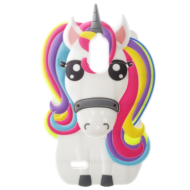 3D Unicorn Pattern Soft Silicone Case for LG Stylus 3-1