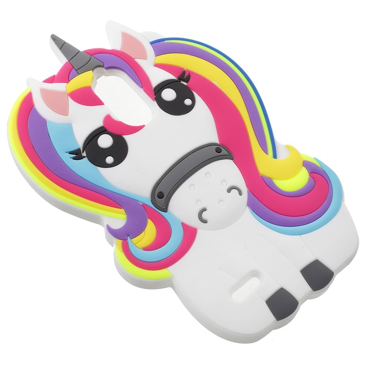 3D Unicorn Pattern Soft Silicone Case for LG Stylus 3-2