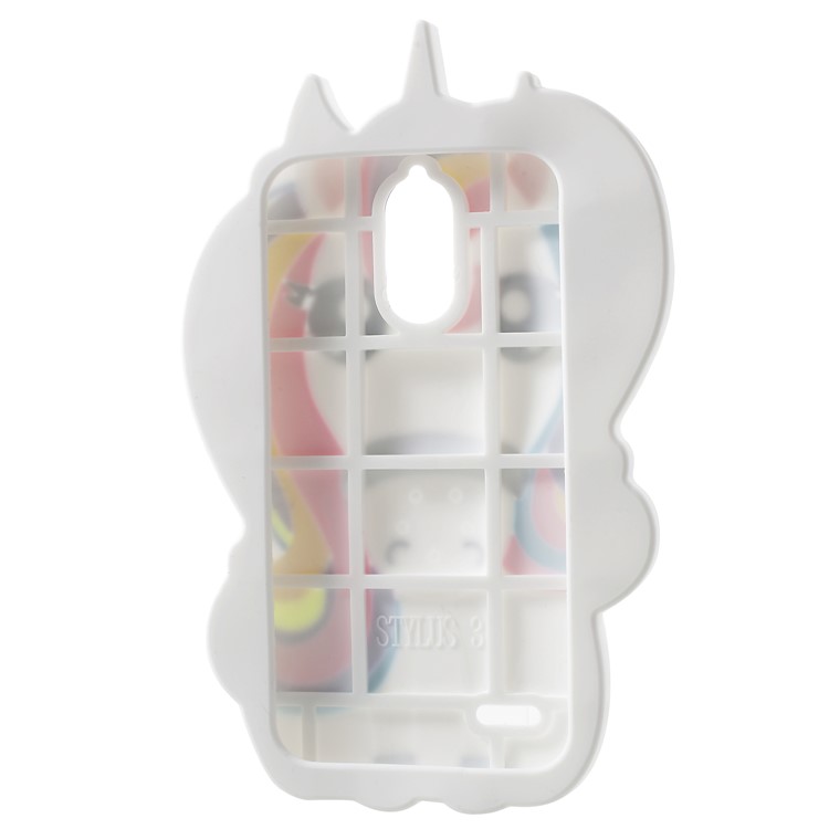 3D Unicorn Pattern Soft Silicone Case for LG Stylus 3-3