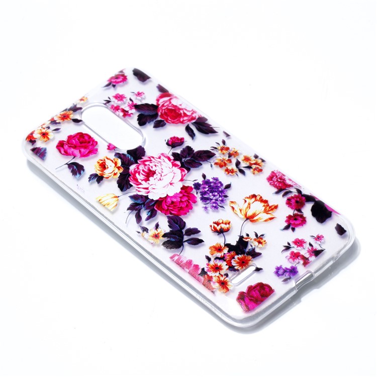 Pattern Printing TPU Gel Case for LG K4 (2017) EU Version - Blooming Flowers-3