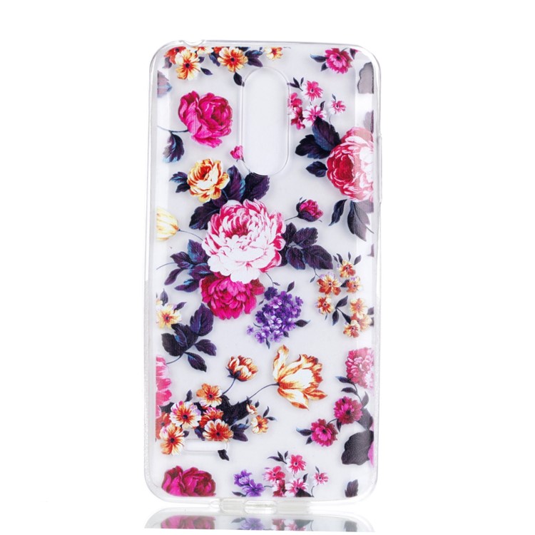 Pattern Printing TPU Gel Cover for LG K8 (2017) EU Version - Blooming Flowers-2