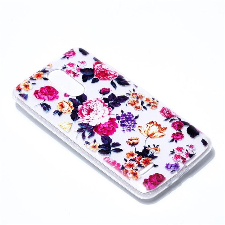 Pattern Printing TPU Gel Cover for LG K8 (2017) EU Version - Blooming Flowers-3