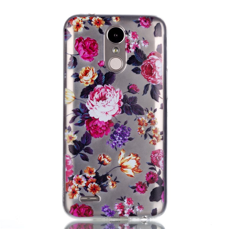 Pattern Printing TPU Gel Case for LG K10 (2017) EU Version - Vivid Flowers-2