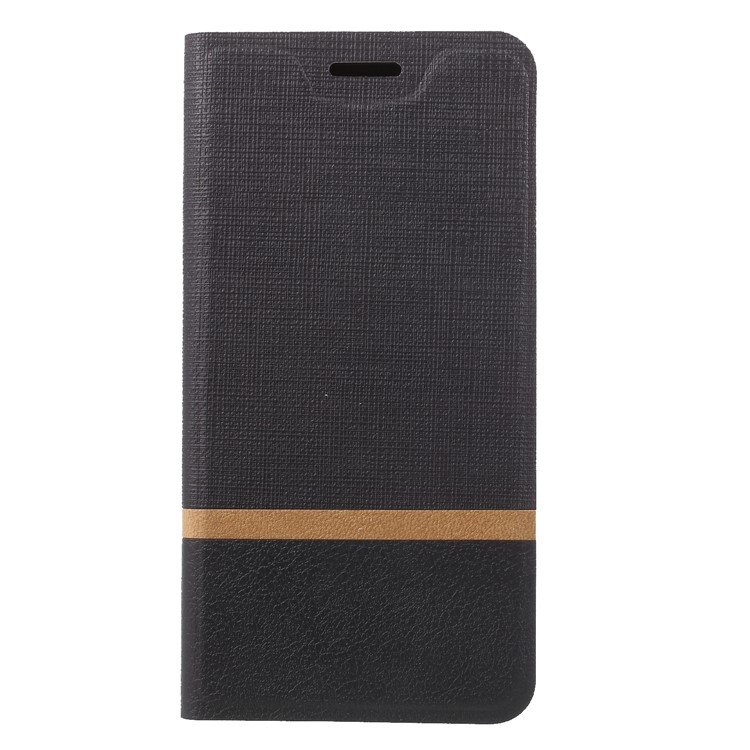 Cross Pattern Leather Card Holder Phone Cover (Built-in Steel Sheet) for LG K8 (2018)/Aristo 2/LV 3 (2018) - Black-3