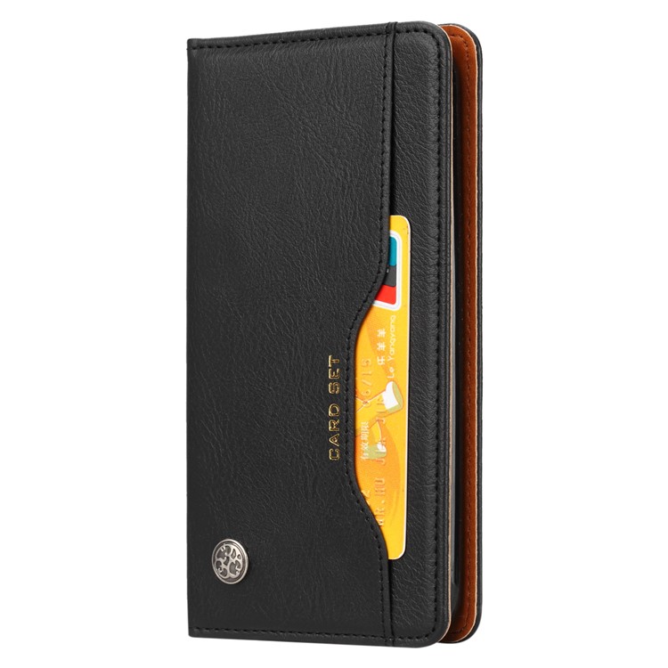 PU Leather Auto-absorbed Stand Wallet Phone Case for LG K10 (2018) - Black-3