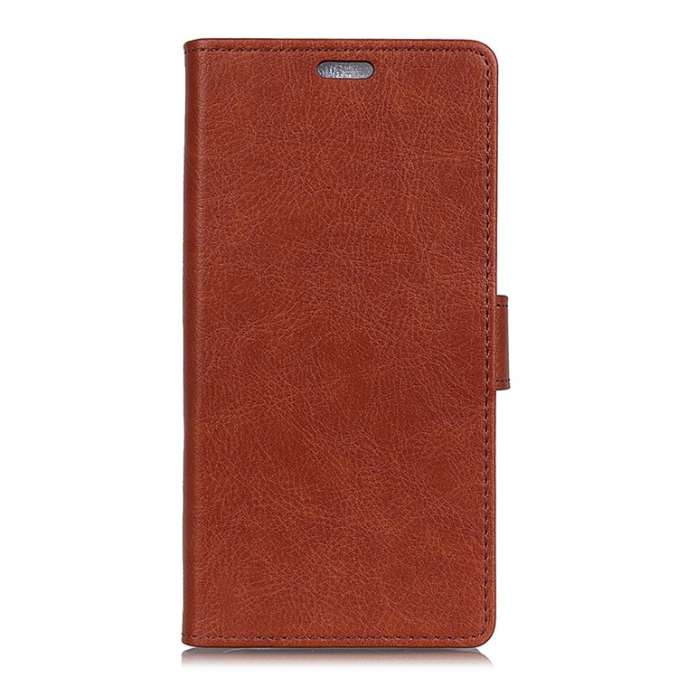 Crazy Horse Wallet Leather Stand Protective Cover for LG K10 (2018) - Brown-2