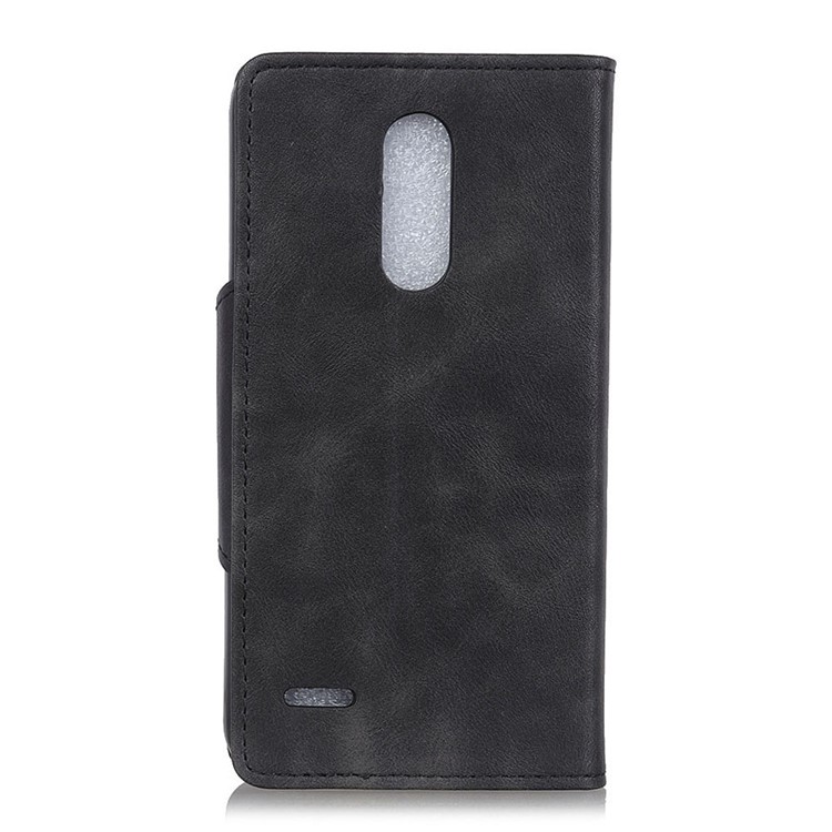 Leather Stand Wallet Phone Case for LG K10 (2018) - Black-3