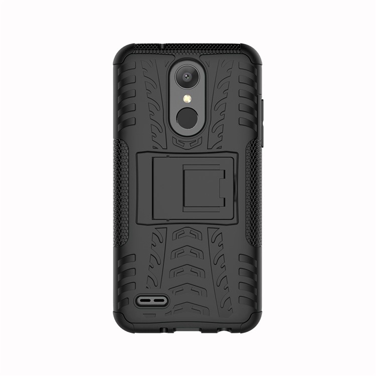 Cool Tyre Kickstand PC + TPU Hybrid Phone Case for LG Aristo 2 - Black-7