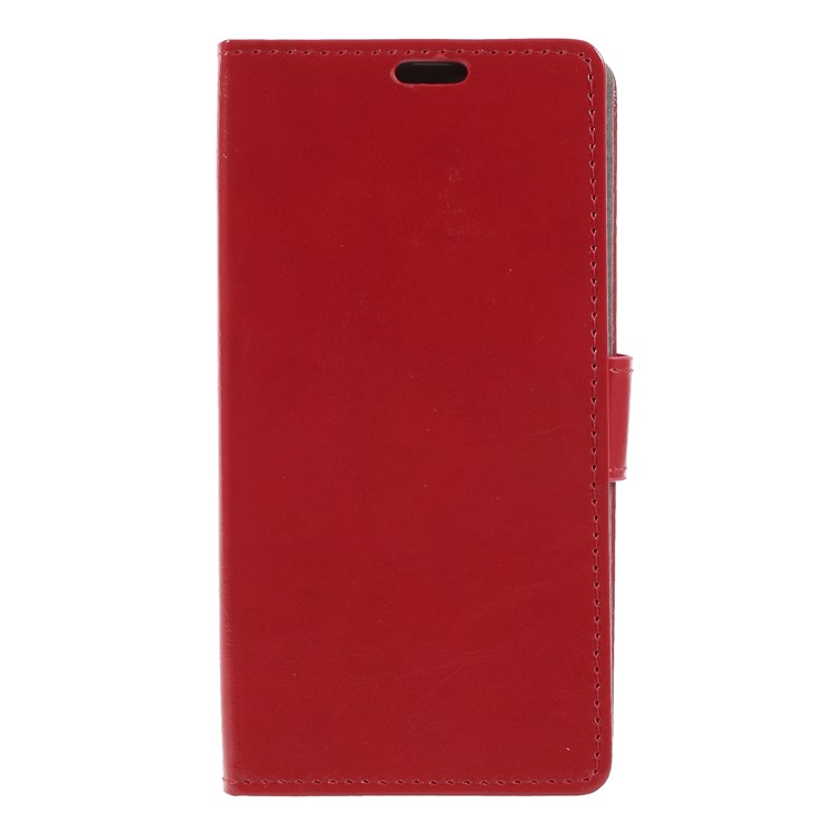 Crazy Horse PU Leather Magnetic Stand Wallet Case for LG K8 (2018) - Red-3