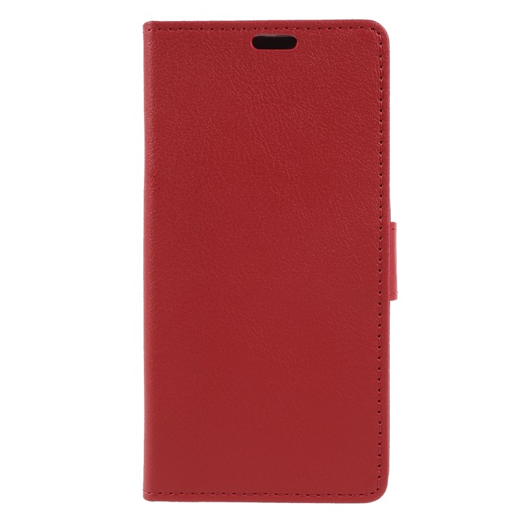 Wallet Stand Magnetic Flip Leather Phone Case for LG K8 (2018) - Red-3