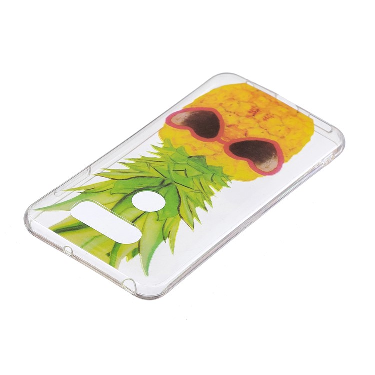 Pattern Printing IMD TPU Soft Phone Case for LG V30 - Pineapple-3