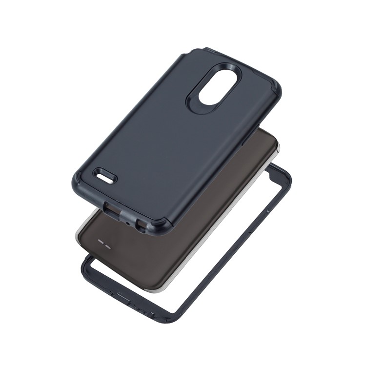 Detachable Shockproof PC + TPU Hybrid Case for LG Stylus 3 - Black-7