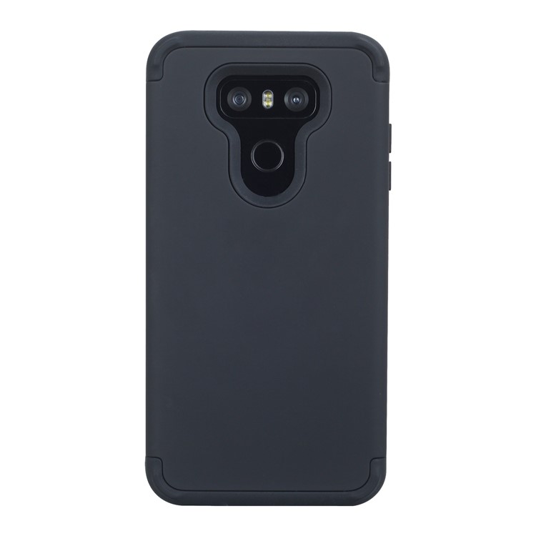 Detachable Shockproof PC + TPU Hybrid Case for LG G6 - Black-1