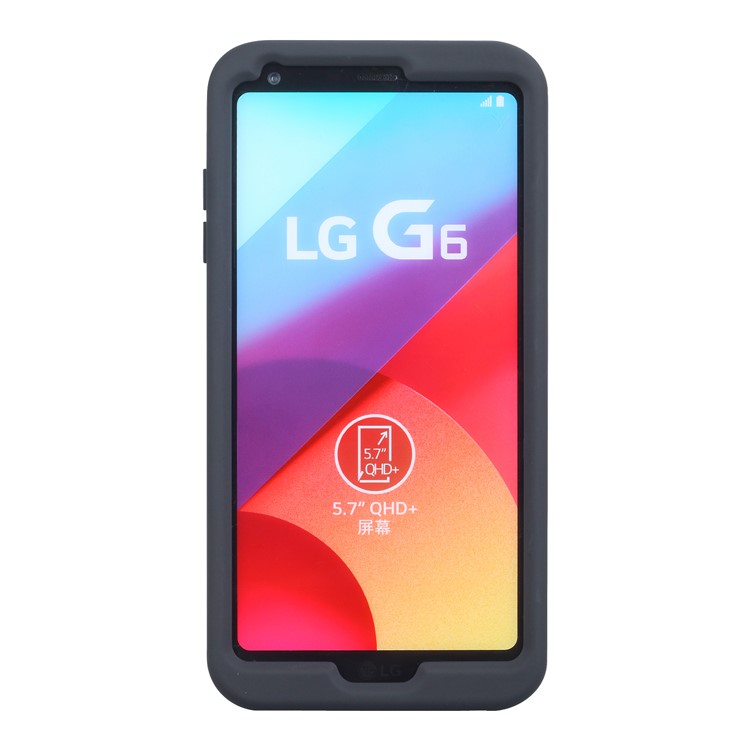 Detachable Shockproof PC + TPU Hybrid Case for LG G6 - Black-2