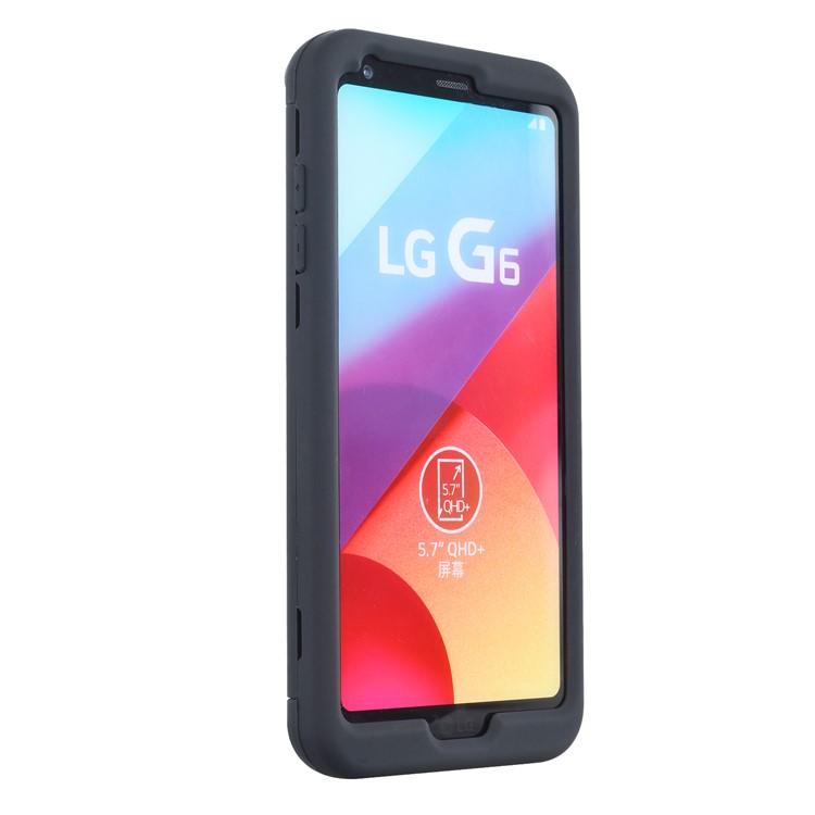 Detachable Shockproof PC + TPU Hybrid Case for LG G6 - Black-4