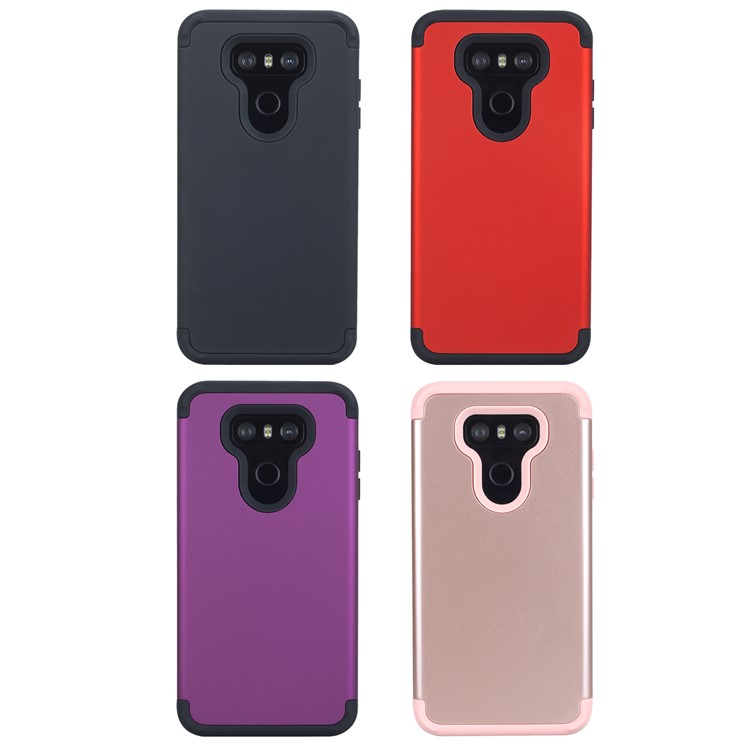 Detachable Shockproof PC + TPU Hybrid Case for LG G6 - Black-8