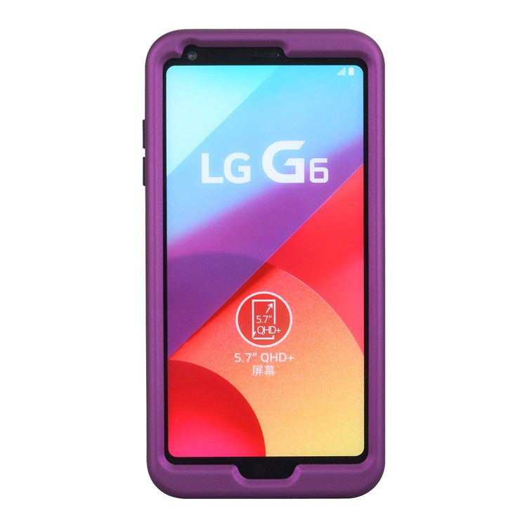 Detachable Shockproof Plastic + TPU Combo Casing for LG G6 - Purple-2